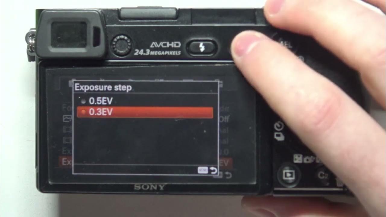 Video thumbnail for How To Manage Exposure Step In Sony A6000