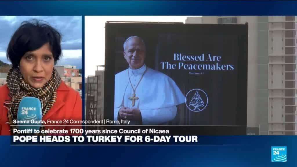 Video thumbnail for The Pope makes international debut with Middle East visit
