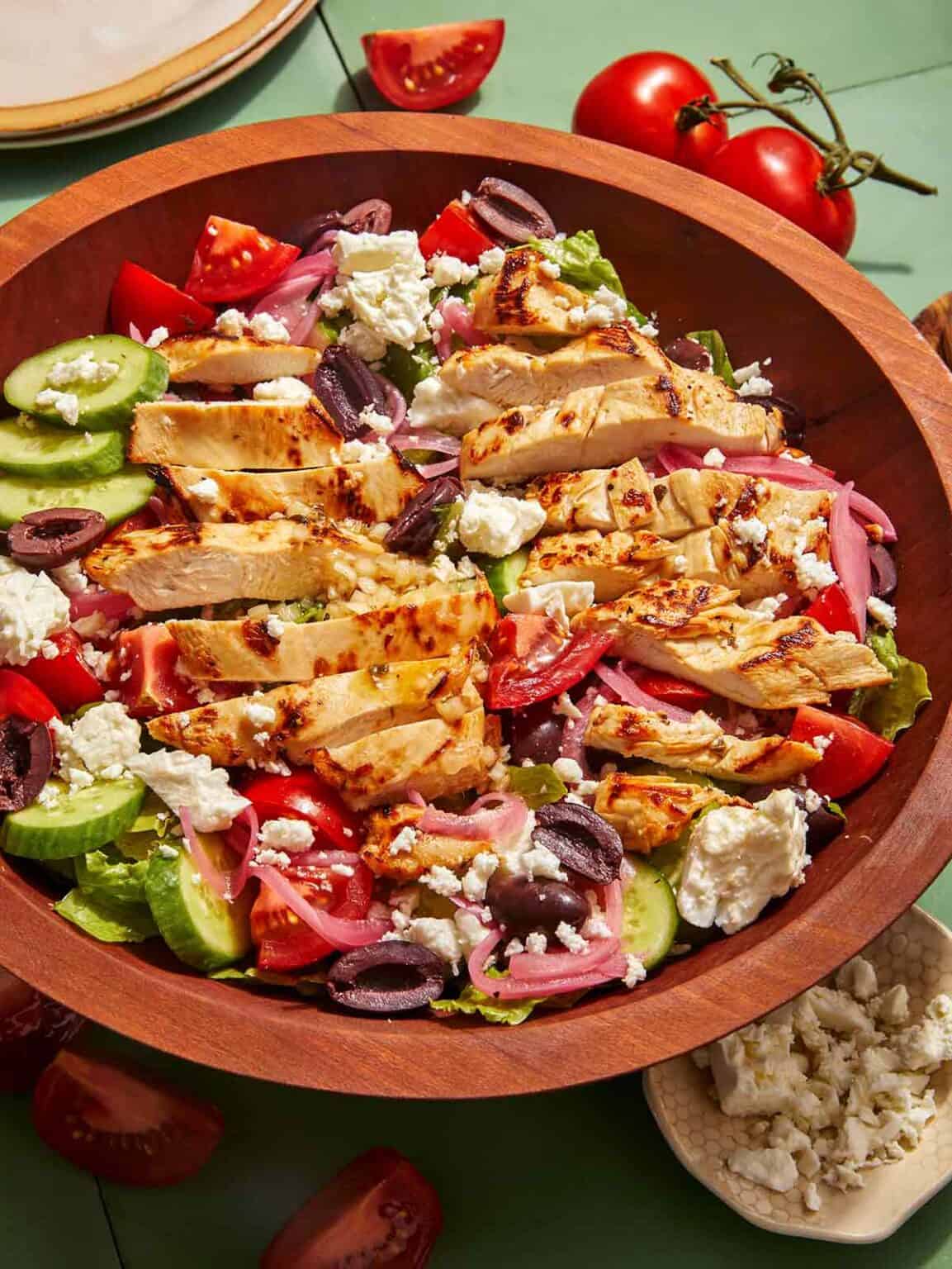 'Video thumbnail for Greek salad, or horiatik Recipe '