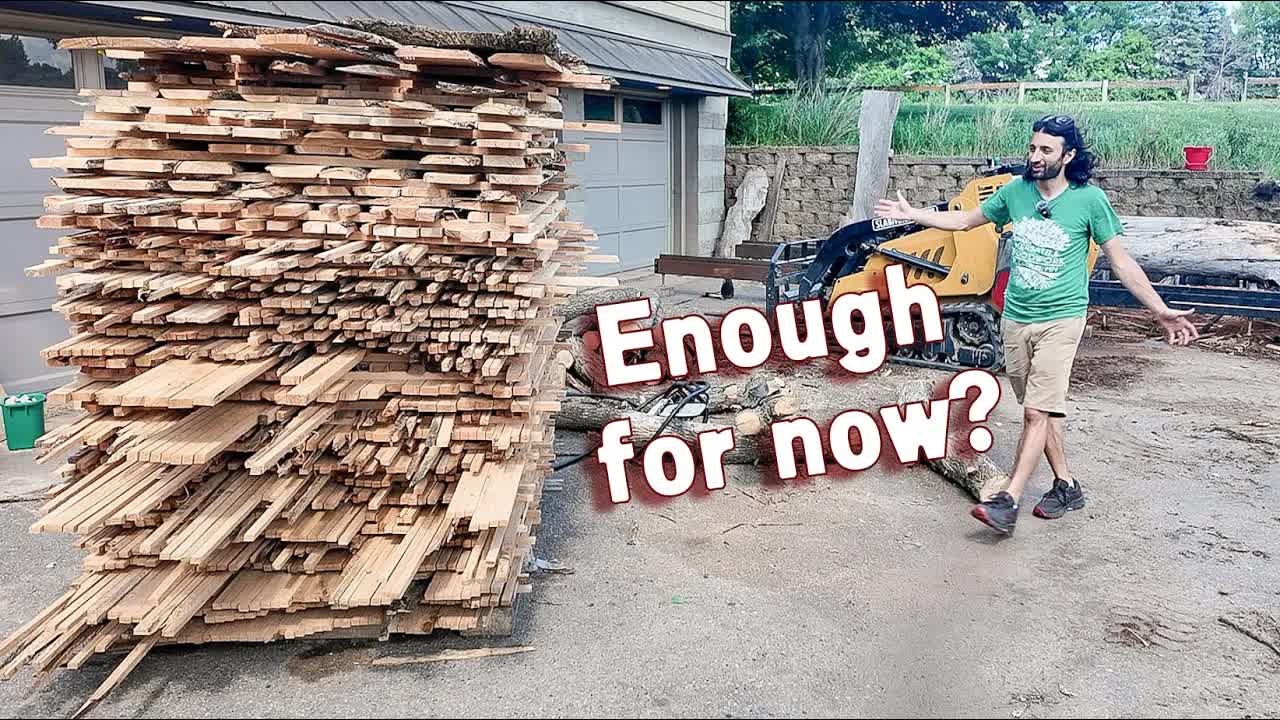 Video thumbnail for matthew cremona: turning dead trees into lumber: sawmill sticker production