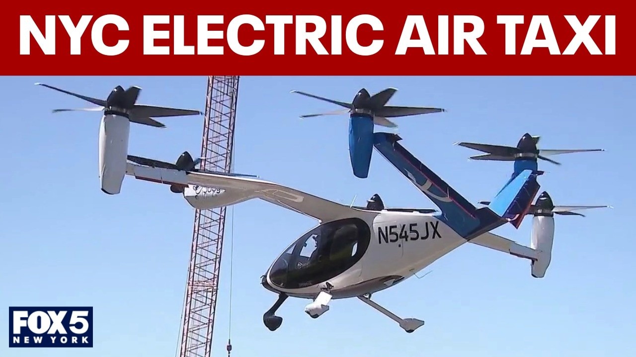 Video thumbnail for Take a ride on an electric air taxi in NYC