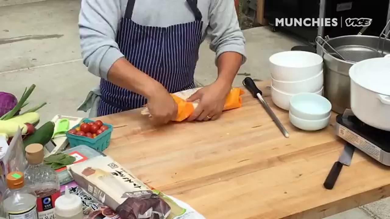 Video thumbnail for Make Korean Cold Kimchi Noodles | Quarantine Cooking