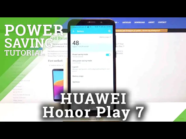 Video thumbnail for How to Activate Power Saving Mode in HUAWEI Honor Play 7 – Battery Settings