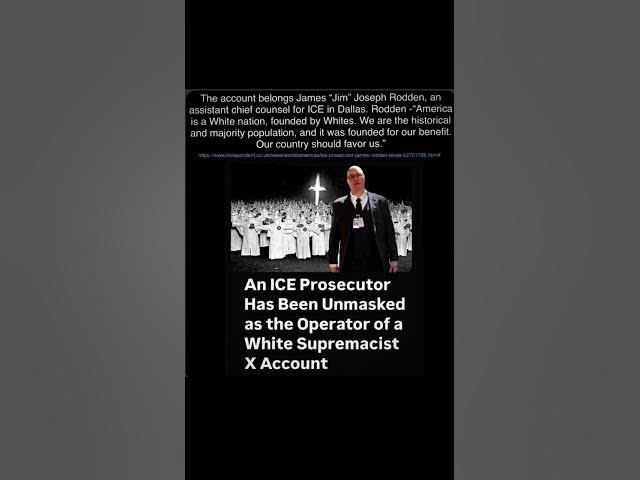 Video thumbnail for ICE prosecutor and the KKK #politics #shortsfeed #shortsviral #shortsyoutube #shorts
