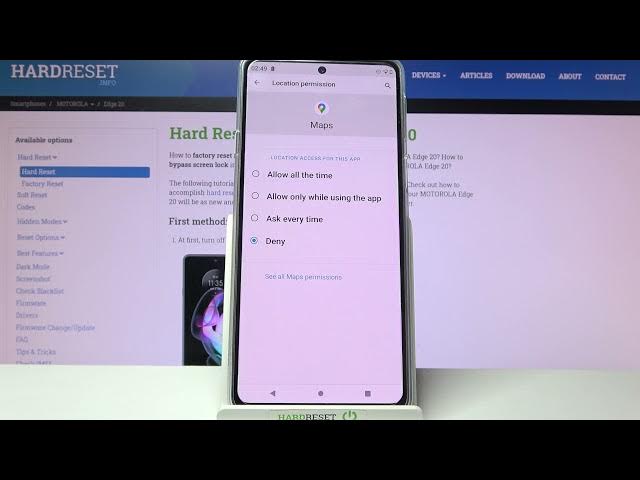 Video thumbnail for How to Manage App Permissions in MOTOROLA Edge 20 – Change App Permissions
