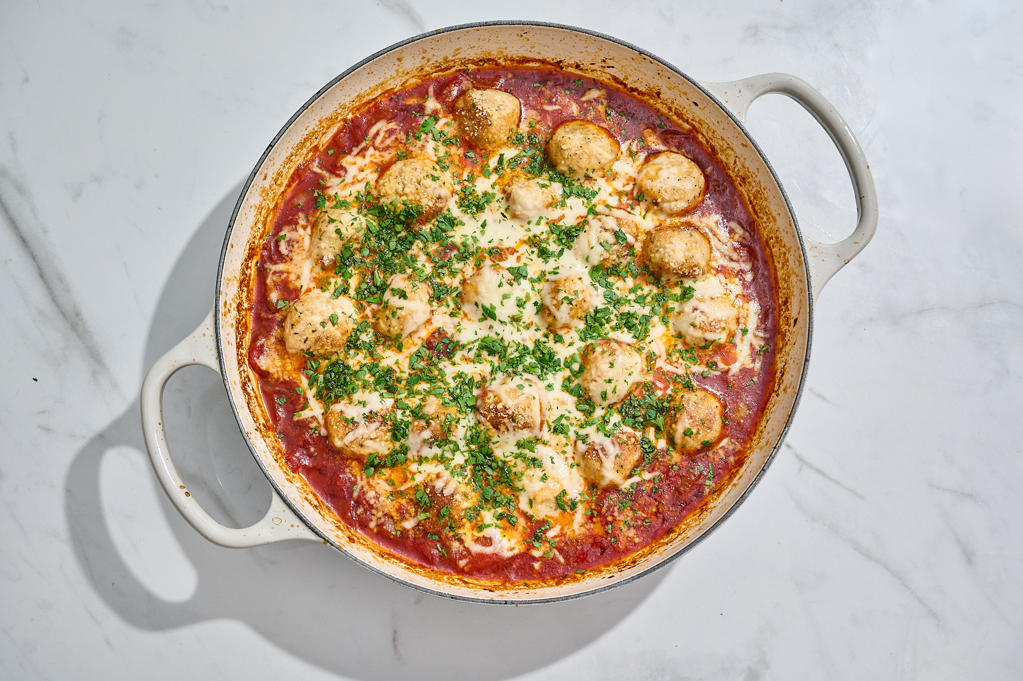 Video thumbnail for Chicken Parmesan Meatballs Recipe