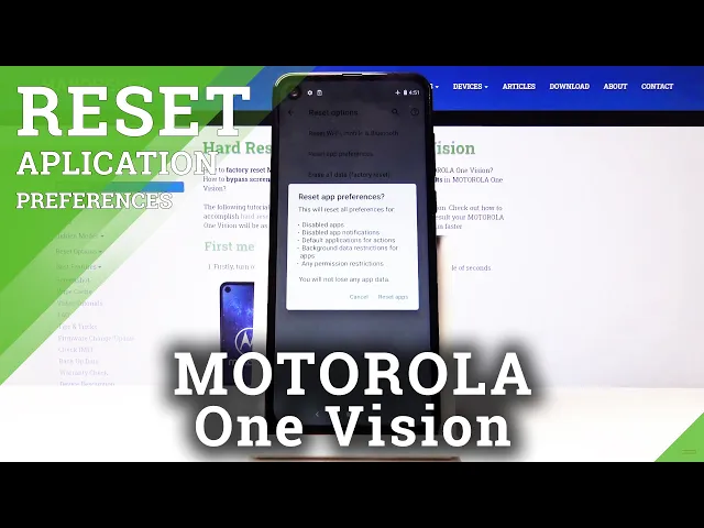 Video thumbnail for How to Reset App Preferences in MOTOROLA One Vision – Restore App Defaults