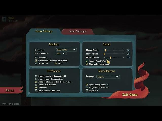 Video thumbnail for Slay The Spire – How to Turn Ambient Sound Effects On/Off