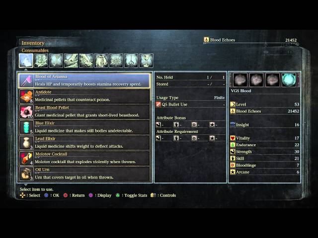 Video thumbnail for Bloodborne - Forbidden Woods: Clockwise Metamorphosis Rune Location "Raises HP" Details PS4