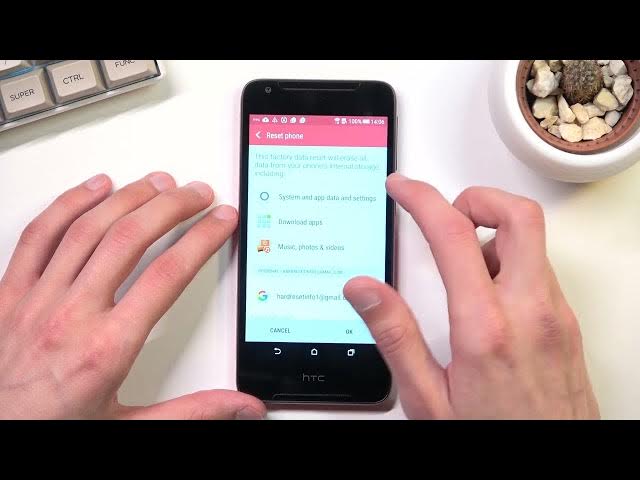 Video thumbnail for How to enter Hard Reset Via Settings on HTC Desire 628 / Factory reset on HTC Desire 628