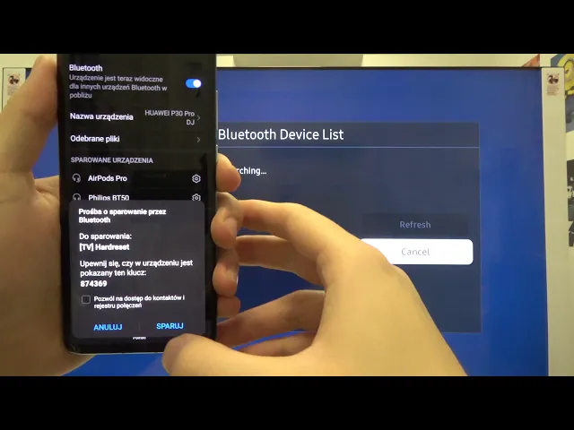 Video thumbnail for How to Pair Smartphone with Samsung TU 8000 82 Inch Smart TV - Samsung TV Bluetooth Connection