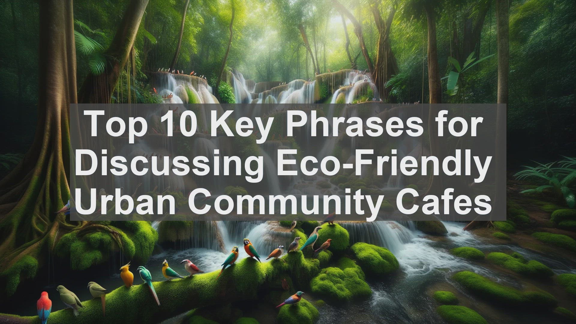 'Video thumbnail for Top 10 Key Phrases for Discussing EcoFriendly Urban Community Cafes'
