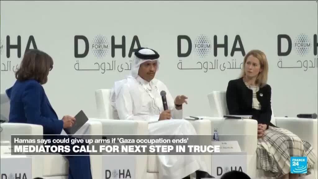 Video thumbnail for Gaza mediators Qatar and Egypt call for next steps of the truce