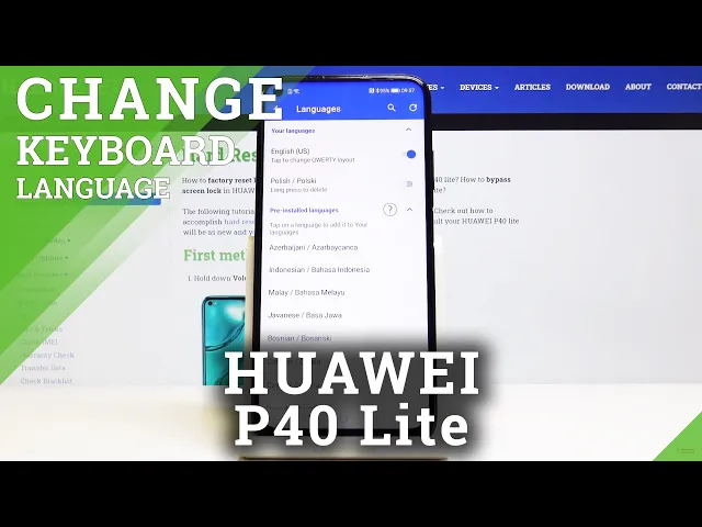 Video thumbnail for How to Change Keyboard Language in Huawei P40 Lite - Set Up Dictionary