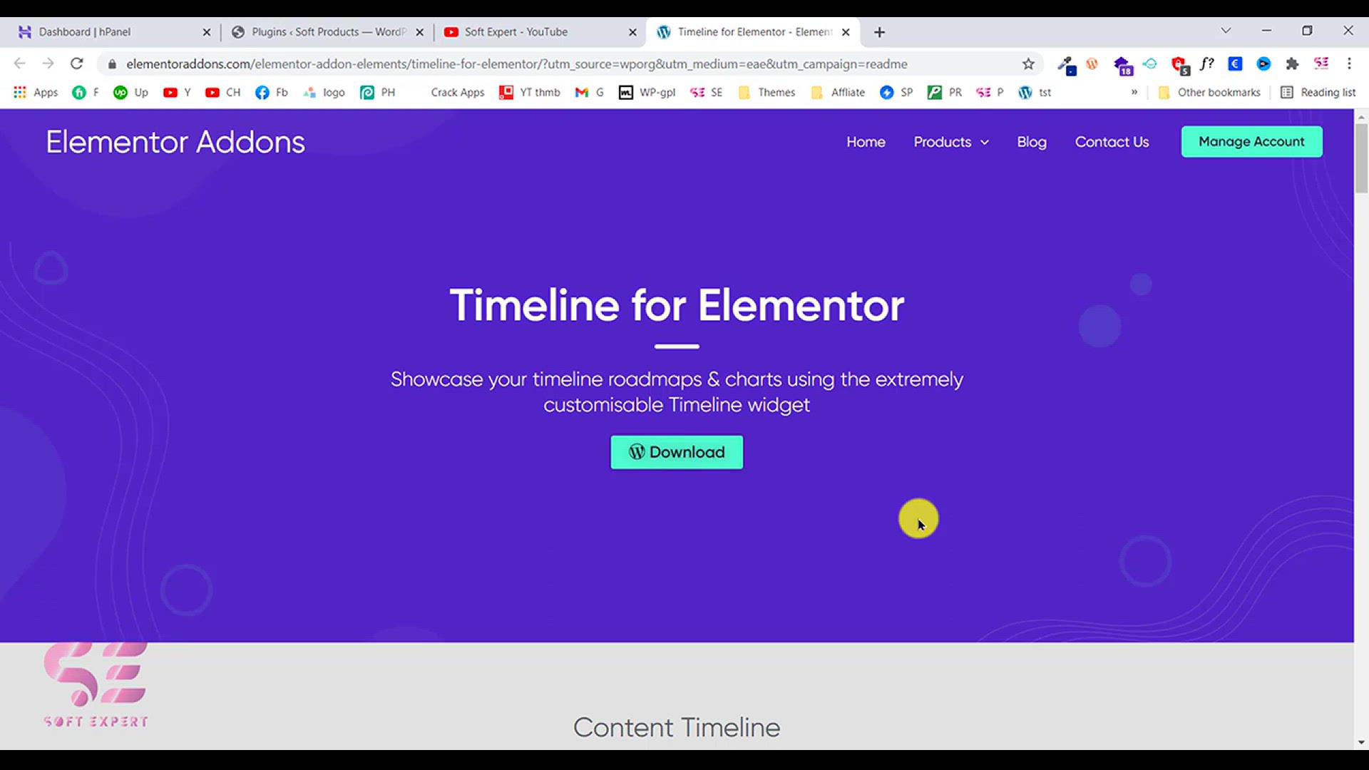 'Video thumbnail for Timeline in WordPress using Elementor for FREE _ Process Steps - Posts timeline - Responsive'