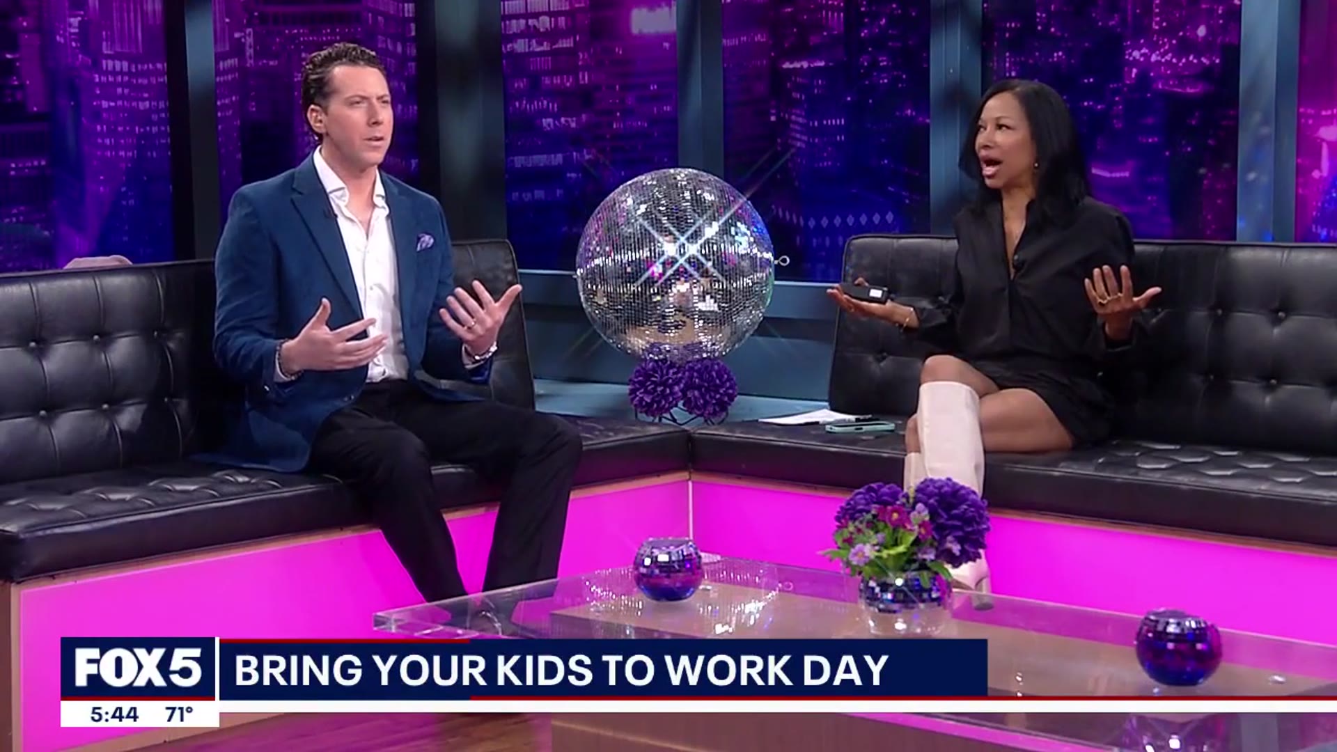 Video thumbnail for Bring Your Kids To Work day at FOX 5 NY