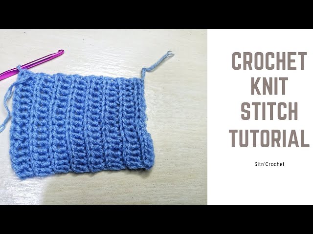 Video thumbnail for How To Crochet A Half Double Slip Stitch/Yarn Over Slip Stitch | Crochet Knit Look Stitch