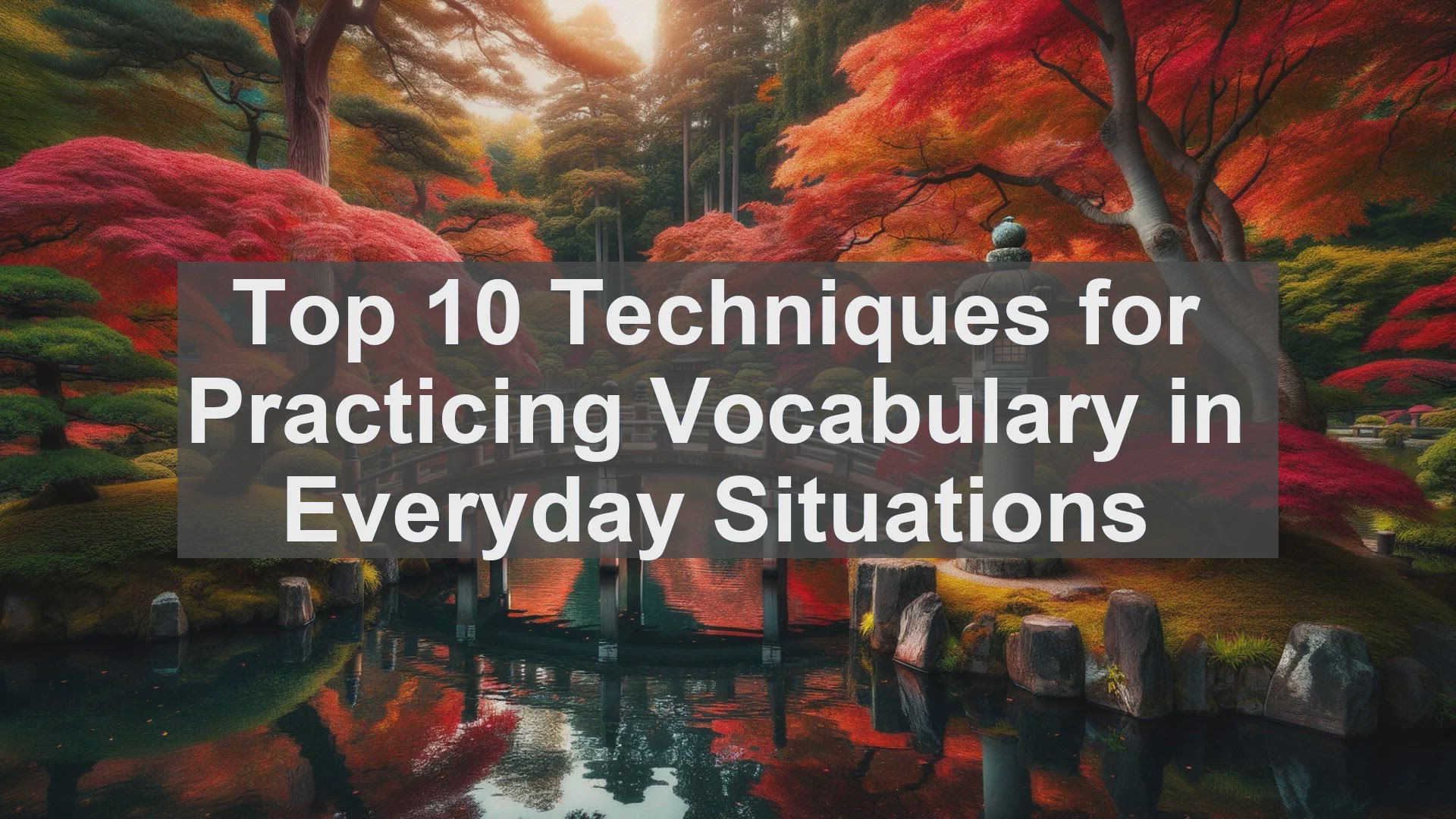 'Video thumbnail for Top 10 Techniques for Practicing Vocabulary in Everyday Situations'