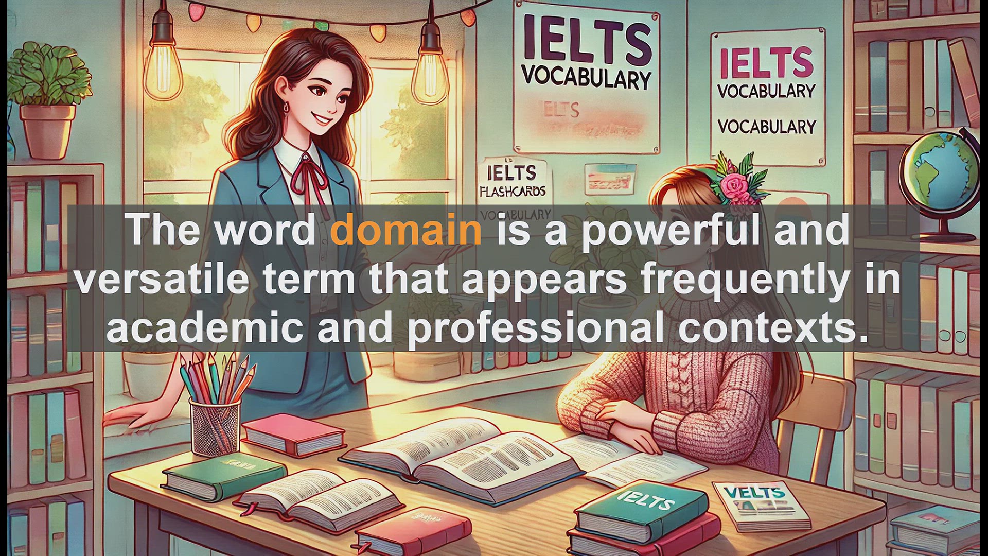 'Video thumbnail for 5000 Must Know IELTS 8.0 Vocabulary - Master the Word 'Domain' for IELTS Success'