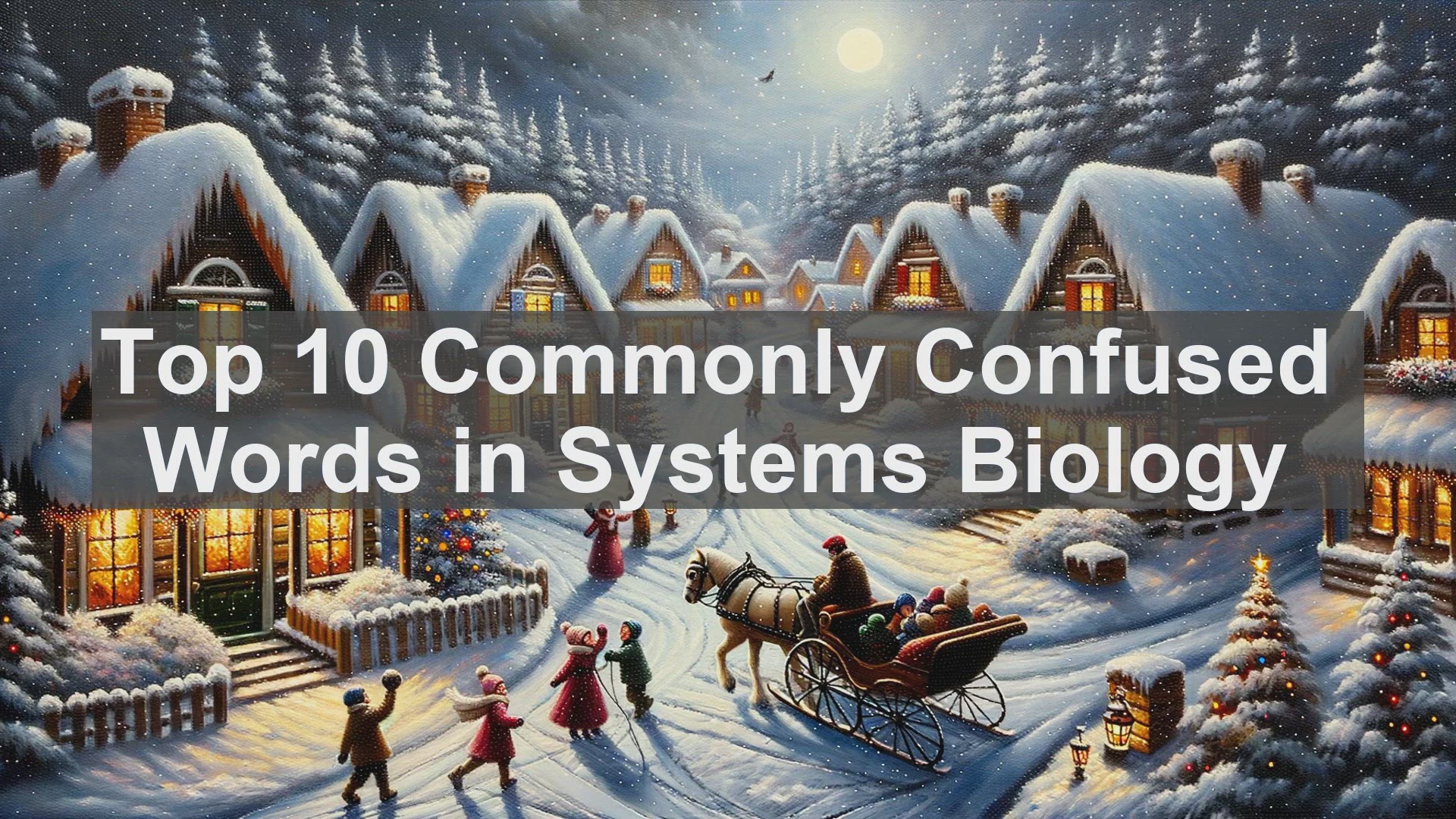 'Video thumbnail for Top 10 Commonly Confused Words in Systems Biology'