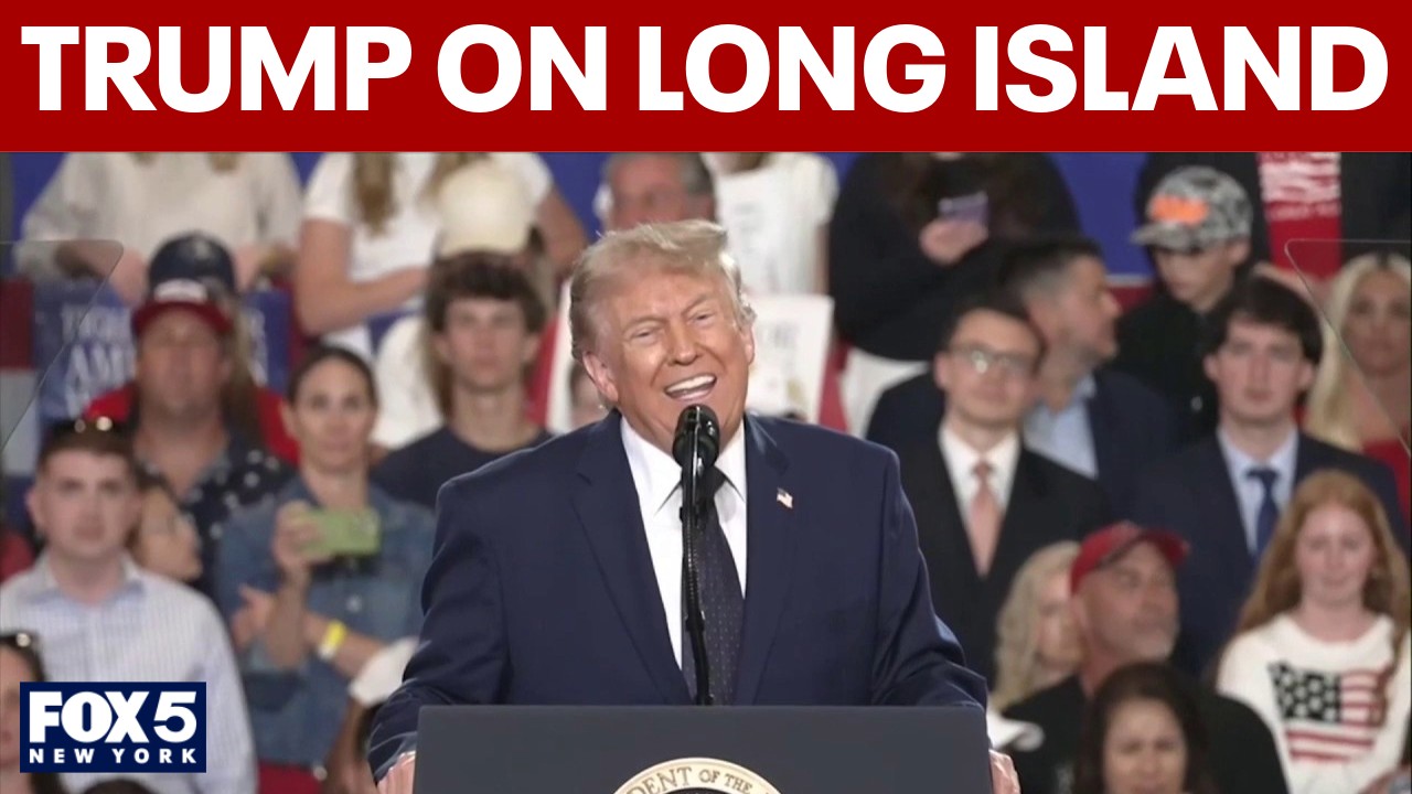 Video thumbnail for Trump visiting Long Island to back Blakeman in heated NY governor's race