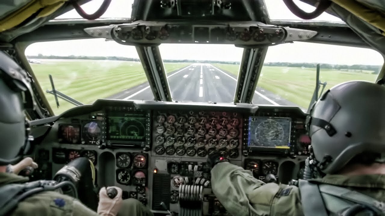 Video thumbnail for B-52 Flight Ops • Takeoff & Landing + Cockpit View