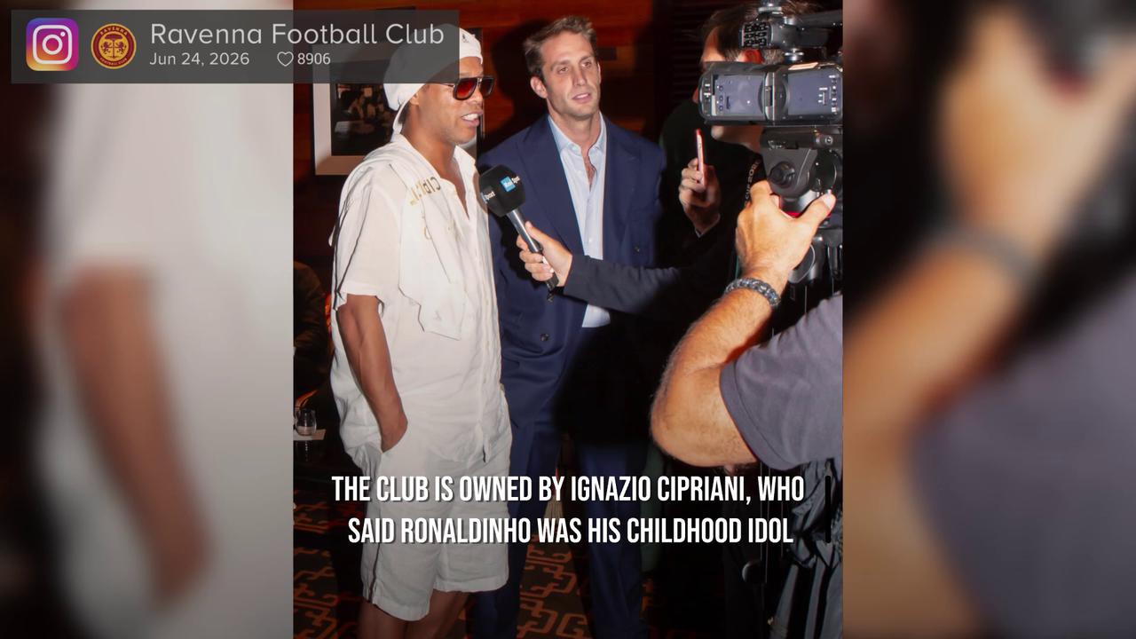 Video thumbnail for Ronaldinho Joins Serie C Side Ravenna At 46.