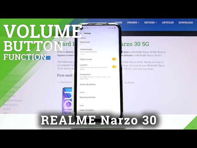 Video thumbnail for How to Change Volume Button in Camera in REALME Narzo 30 5G - Volume Button Function