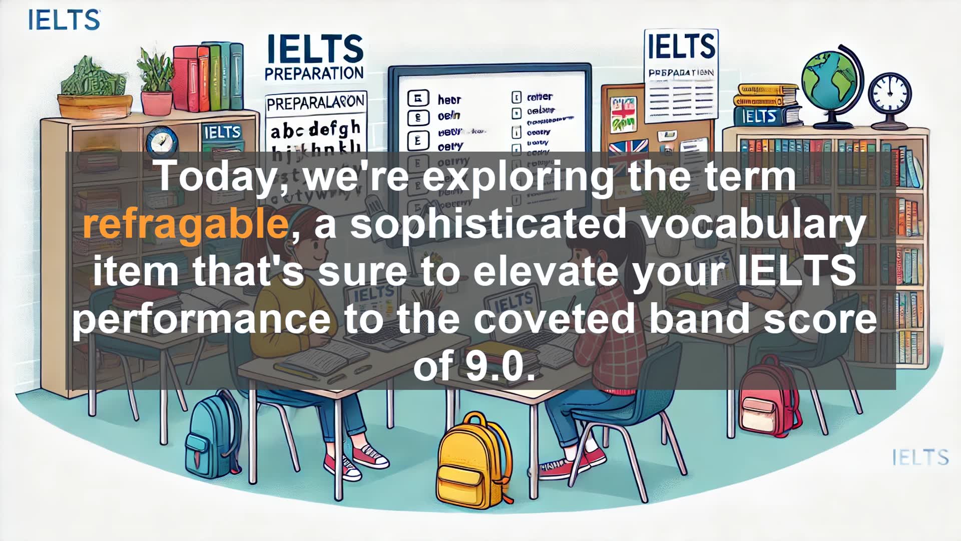 'Video thumbnail for 2000 Must Know IELTS 9.0 Vocabulary - Refragable: Boost Your IELTS Score with This Advanced Vocabulary'