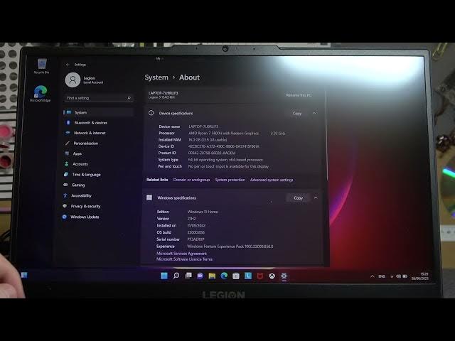 Video thumbnail for How To Check Device Specs & Hardware In Lenovo Legion Laptop