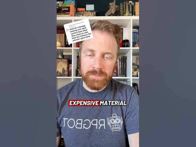 Video thumbnail for Expensive material components can be an important limitation on spells