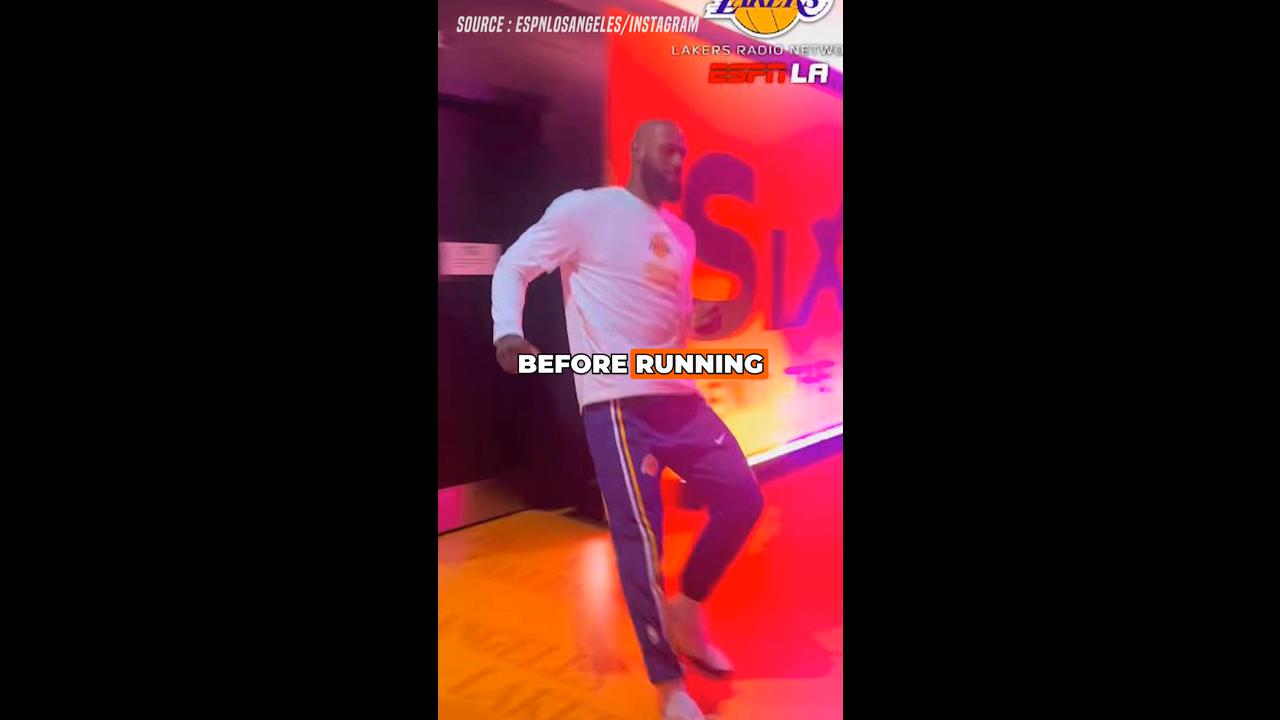 Video thumbnail for LeBron James Shares Sweet Moment With His Mom Before Game