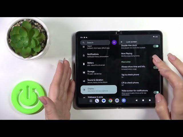 Video thumbnail for How to Turn Off AOD on GOOGLE Pixel Fold Google- Deactivate Always On Display