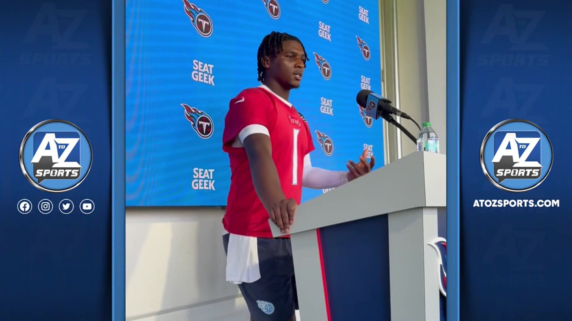 'Video thumbnail for a to z sports nashville: titans' cam ward and jc latham eye return for raiders matchup'