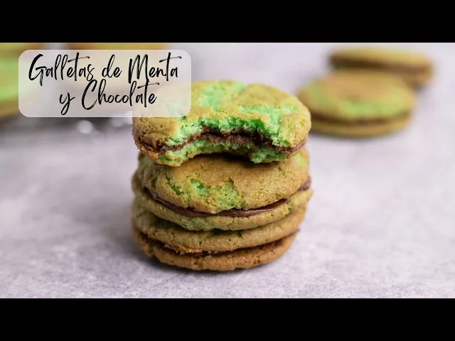 Video thumbnail for Galletas Fáciles de Menta y Chocolate