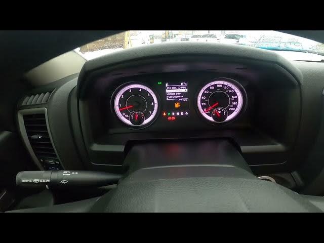 Video thumbnail for How to Change Speedometer Mode Between MPH or KMH in Dodge RAM 1500 II ( 2019 - now )