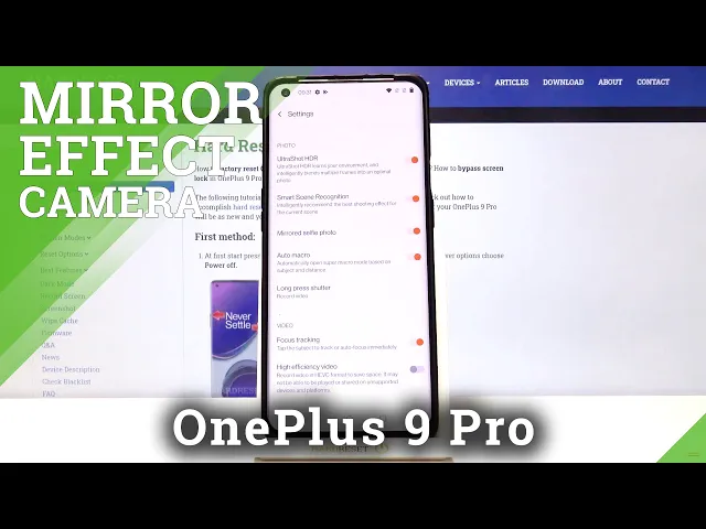 Video thumbnail for How to Activate Camera Mirror Effect on OnePlus 9 Pro – Flipped Image
