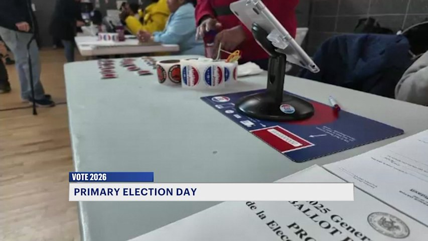 Video thumbnail for Brooklyn voters head to the polls on Primary Day