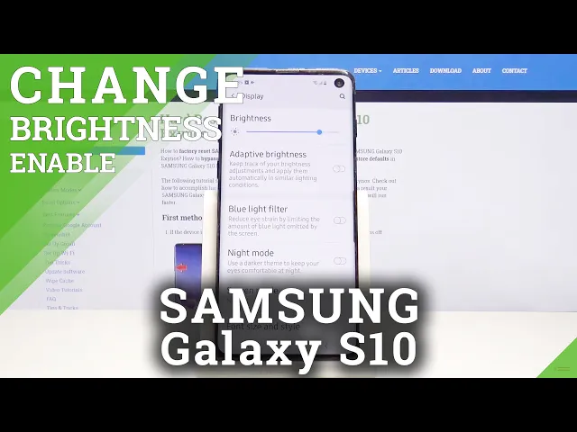 Video thumbnail for How to Use Auto-Brightness in SAMSUNG Galaxy S10