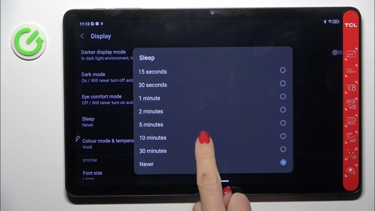 Video thumbnail for How To Change Screen Timeout On TCL Tab 10L Gen 2
