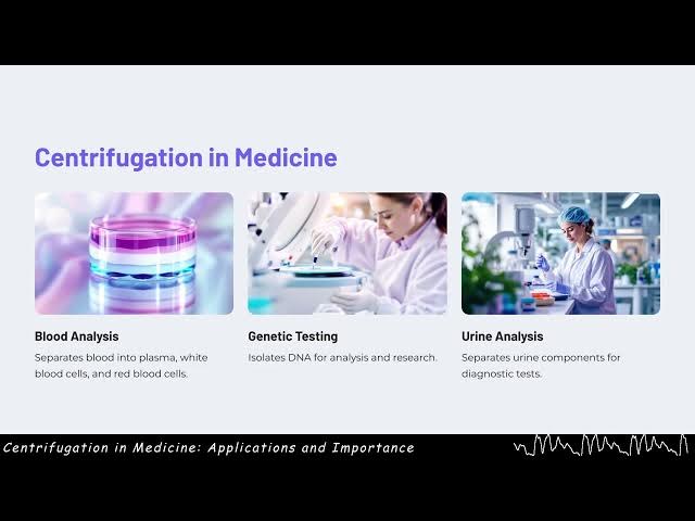 Video thumbnail for Centrifugation in Medicine - GL Explains
