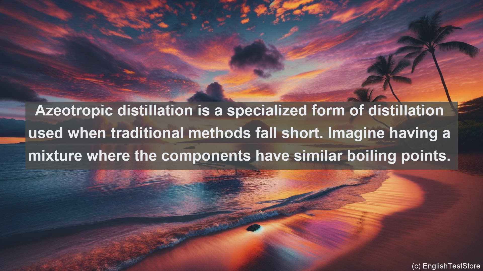 'Video thumbnail for Azeotropic distillation in science  definition and examples'