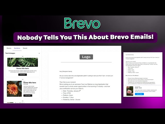 Video thumbnail for Free Email Marketing Tools with Brevo | Full Course Template Creation (Part 2)
