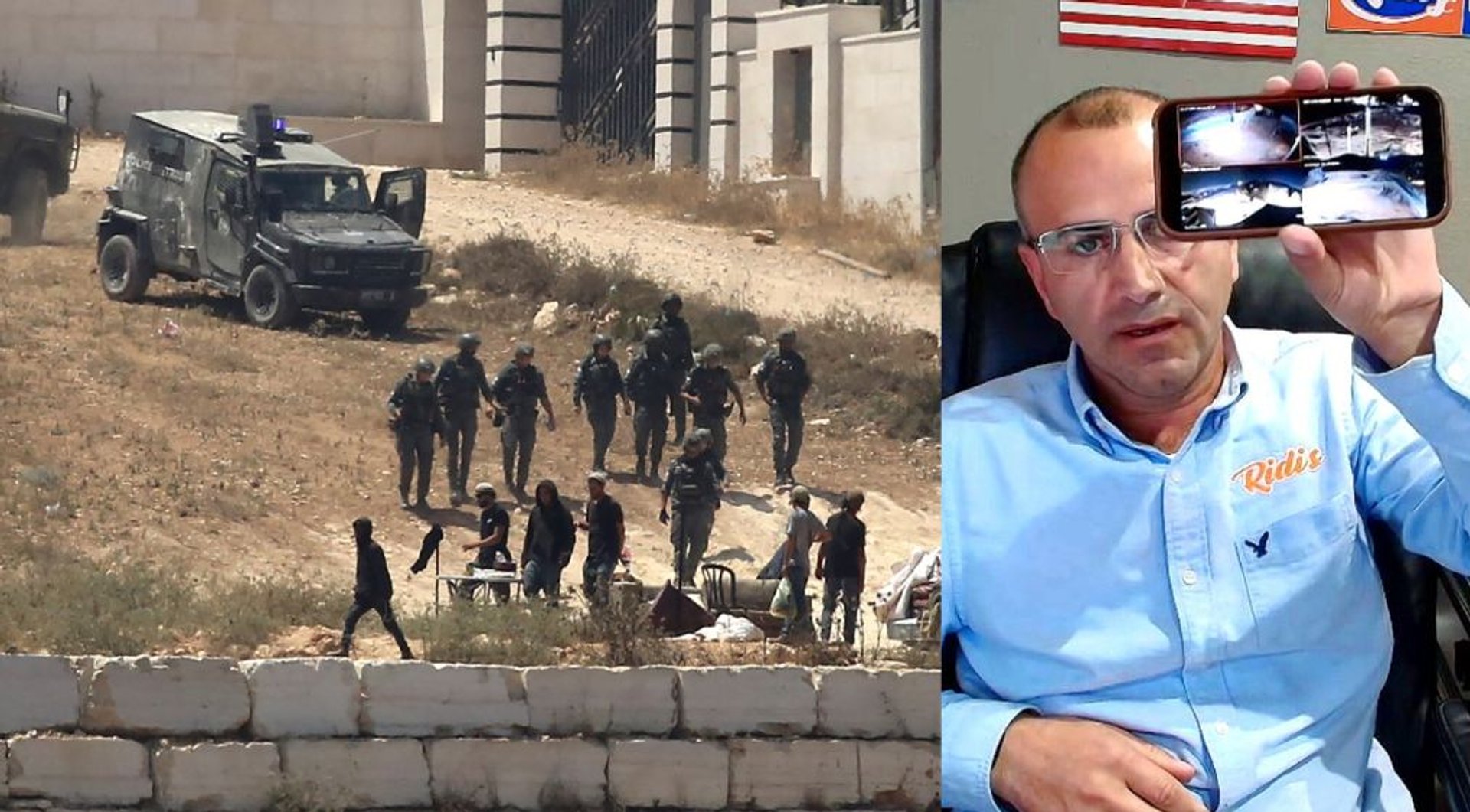 Video thumbnail for Palestinian-American watches with dread as Israeli settlers besiege relatives' homes in West Bank