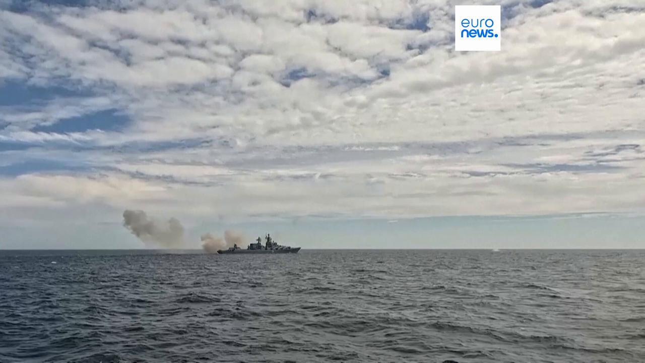 Video thumbnail for Russia conducts missile tests on disputed islands as Japan protests drills