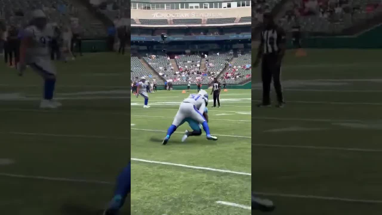 Video thumbnail for The #Cowboys will work out All-UFL LB Willie Harvey Jr.