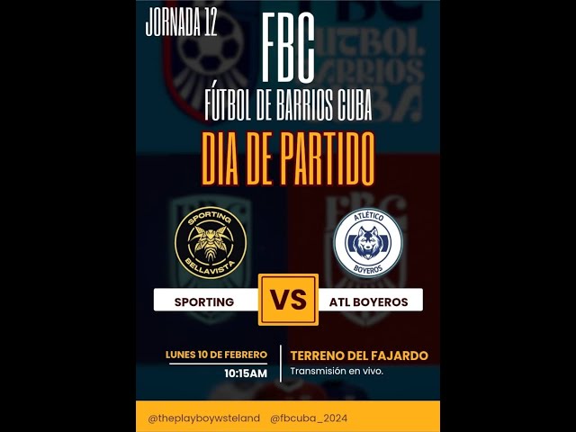 Video thumbnail for Atlético de Boyeros VS Sporting Bella Vista (Partido 80) - #futboldebarrioscuba