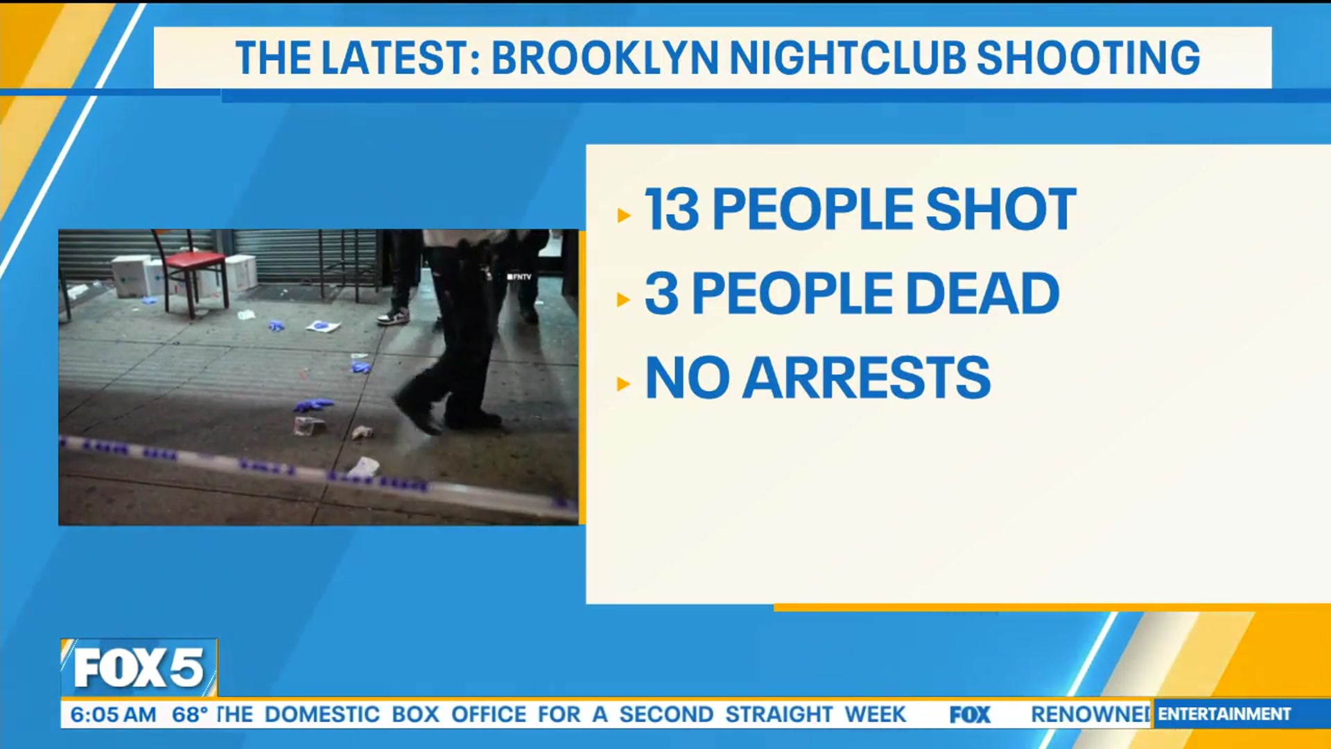 'Video thumbnail for NYPD hunts multiple gunmen in Crown Heights nightclub mass shooting that left 3 dead, 10 injured'