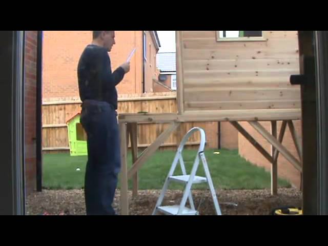 Video thumbnail for Pinewoods Den Wooden Playhouse