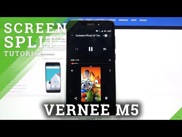 Video thumbnail for How to Enter Split Screen in VERNEE M5 – Android Multitasking View